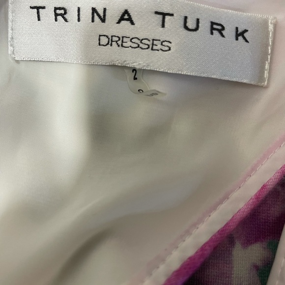 Tina Turk floral keyhole back lacy slip on dress size 2 - Picture 10 of 13